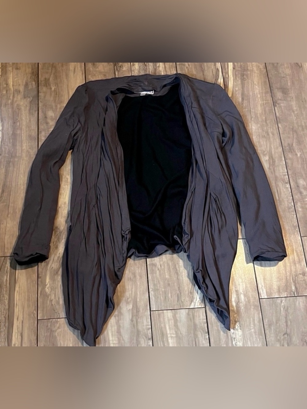 Dynamite gray waterfall cardigan size small